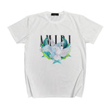Amiri T Shirt Short Sleeve Printed Casual Hip Hop T-shirt Men