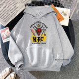 Stranger Things Hellfire Club Hoodie Stranger Things Printed Hoodie Fleece Padded Coat