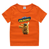 Children Pokemon Pikachu T Shirt Cotton T-shirt Casual Sports