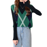 Preppy Aesthetic Sweater Spring and Autumn Knitted Sweater Vest