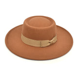 Mens Kentucky Derby Hats Woolen Hat Big Brim Jazz Warm Sun Hat