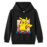 Children Pokemon Pikachu Hoodie Spring and Autumn Cotton Hooded Sweater