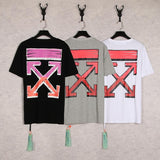 Short Sleeve Ow Men's Cotton Color Arrow Owt shirt