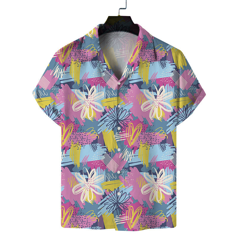 Men Beach T Shirts Short Sleeve Shirt Men Summer