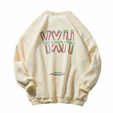Men Sweatshirts Letter Crew Neck Sweater Men Spring and Autumn Coat