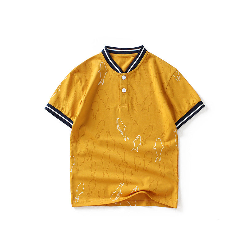 Children T Shrits Children T-shirt 2022 Summer Short Sleeve T-shirt Short Sleeve