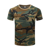 Tactics Style T Shirt for Men Summer Camouflage T-shirt Military Outdoor Sports Short Sleeve