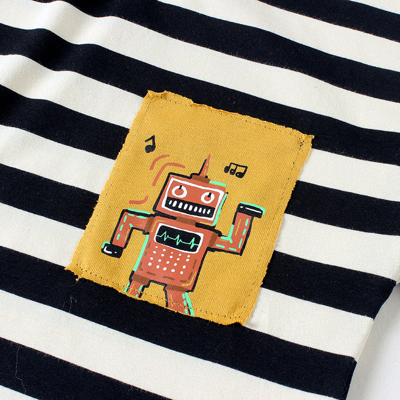 Children T Shrits Children's Clothing Summer round Neck Short Sleeves Cartoon T-shirt