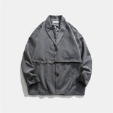 Men's Casual Suit Man Blazer Chain Stitching Suit Jacket Men Loose Lapels Casual Small Suit