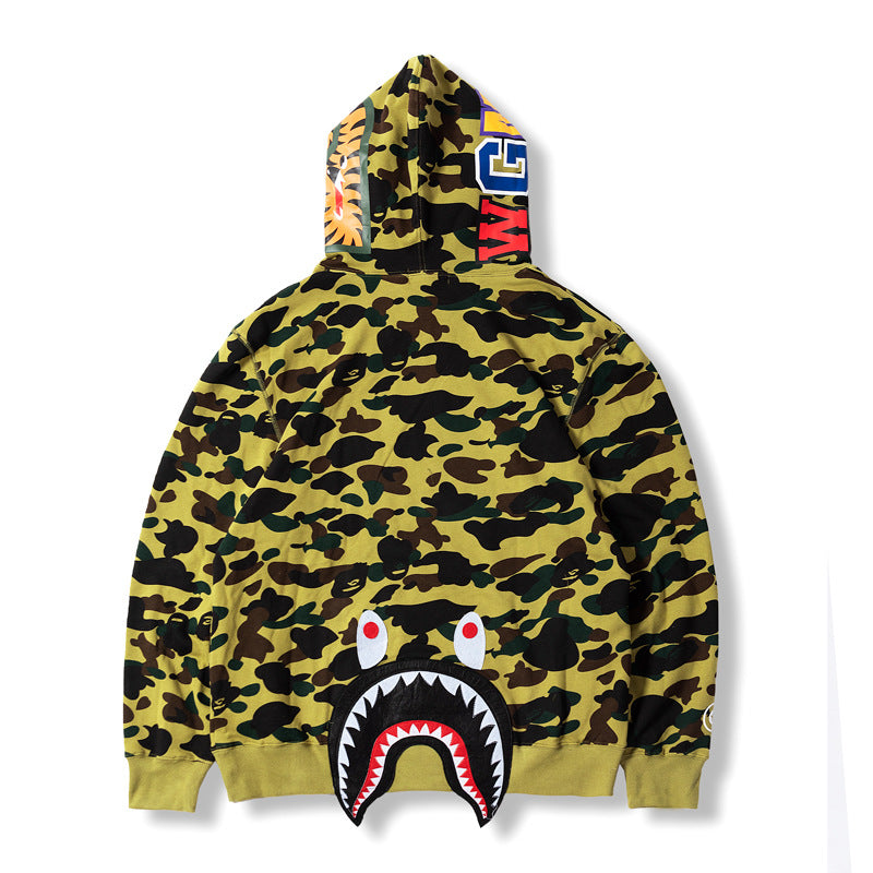 Bape Military Hoodie Autumn Men'S Casual Camouflage Sweater