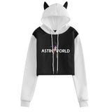 Travis Scott Astroworld Hoodie Autumn and Winter Navel Hooded Color Contrast Sweater