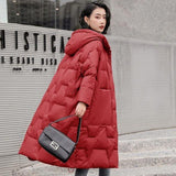 Women Winter Coats Puffer Jacket Down Coat Winter Loose Down Jacket Hooded Warm Duck Down Coat