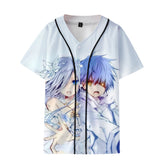 Baggy Baseball Jersey Printed Break Fashion Short Sleeve Baseball Uniform
