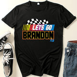 Let'S Go Brandon T Shirt English Letter Short Sleeve T-Shirt