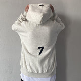 Fog Fear of God Essentials Hoodie ABC Flocked Printed High Street Loose Hoodies
