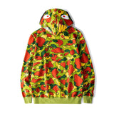 Bape Military Hoodie Men'S And Women'S Casual Camouflage Hooded Sweater
