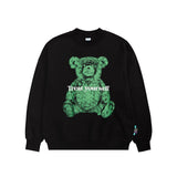 Preppy Aesthetic Sweatshirt Bear Printed Sweater Autumn Loose