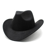 Cowboy Hats West Cowboy Hat Black Woolen Jazz Top Hat