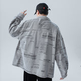 Denim Varsity Jacket Loose Denim Jacket Men's Autumn and Winter Loose Outdoor Casual Jacket