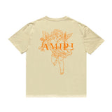 Amiri T Shirt Printed Casual Hip Hop round Neck Short Sleeve T-shirt