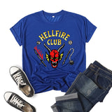 Stranger Things Hellfire Club T Shirt Short Sleeve Top Women'S T-Shirt