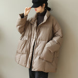 Women Winter Coats Puffer Jacket Down Coat Long Sleeve Warm White Duck Down Lightweight Down Jacket Female