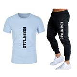 Fog Fear of God T Shirt & Pants 2 Pieces Set Summer Essentials Leisure Suit