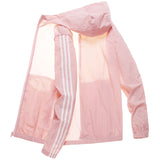 Sun Resistant Clothes Men's Summer Anorak Jacket Casual Sports Stripes