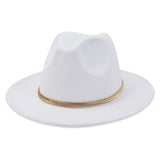 Cowboy Hats Autumn and Winter Men's and Women's Woolen Hat Fedora Hat