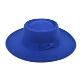 Mens Kentucky Derby Hats Woolen Hat Big Brim Jazz Warm Sun Hat