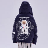 Women Winter Coats Puffer Jacket Down Coat Autumn and Winter New Bear Space Suit Down Jacket Hooded Thickened
