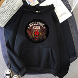 Stranger Things Hellfire Club Hoodie Stranger Things Printed Hoodie Fleece Padded Coat