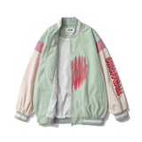 Varsity Jacket Vintage Retro Embroidered Baseball Uniform Love Letter Jacket Men's Hip Hop Spring and Autumn Couple Oversize Jacket
