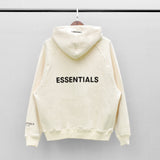 Fog Fear of God Essentials Hoodie Multiline Reflective Letter Zipper Hooded Cardigan Coat