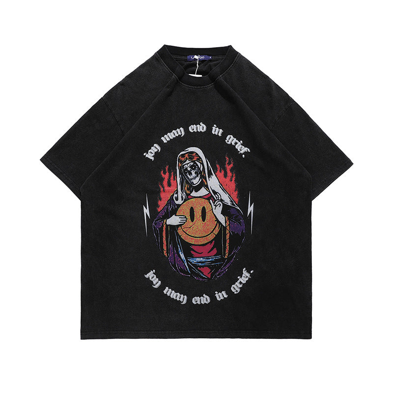 Smiley Face T Shirt LawFoo