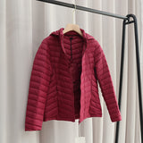 Women Winter Coats Puffer Jacket Down Coat Down Jacket Female Short Hood Light Thin and Loose Autumn Winter Warm Coat