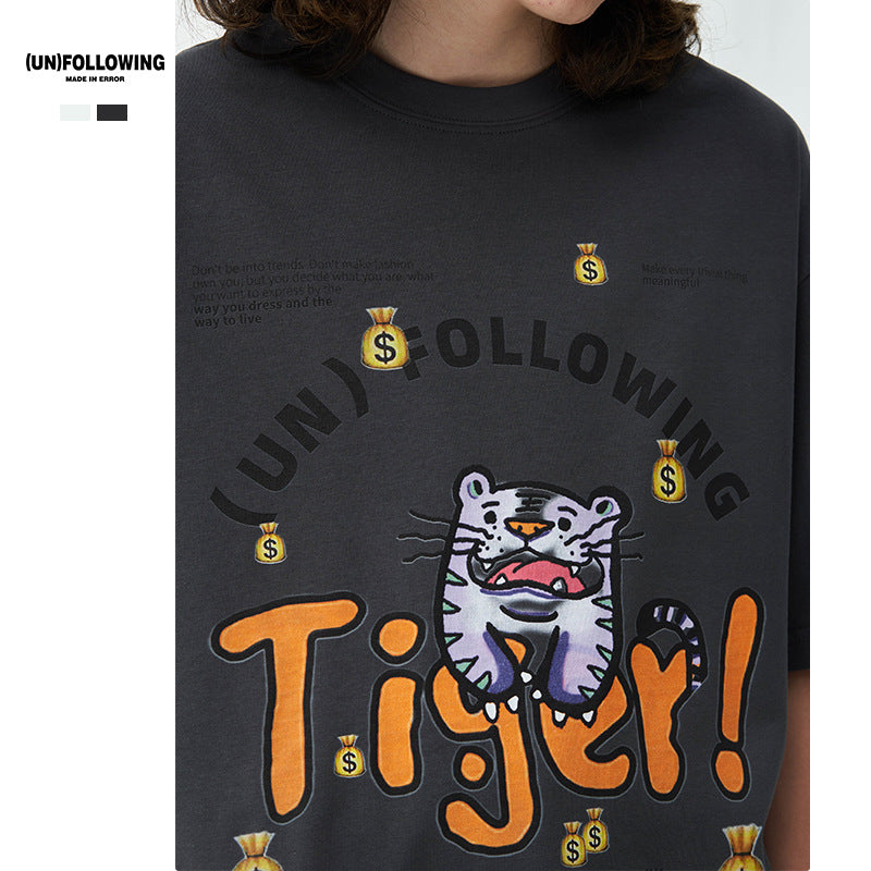 Preppy Aesthetic T Shirt Printed T-shirt Cotton Short Sleeve T-shirt
