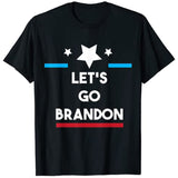Let'S Go Brandon T Shirt Printed Short Sleeve Round Neck T-Shirt