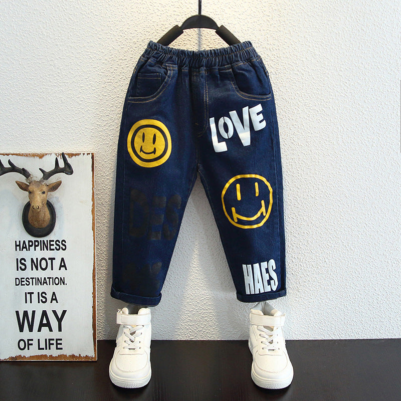 Toddler Boys Pants Boys' Jeans Spring and Autumn Casual