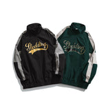 Vintage Letterman Jacket Autumn Color Matching Printed Jacket