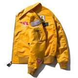 Green Varsity Jacket Men's Autumn Stand Collar Flying Jacket Men's Loose Top