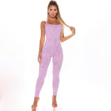 Spring New Tie-Dye Printed Backless Spaghetti Straps Sleeveless One-Piece Trousers