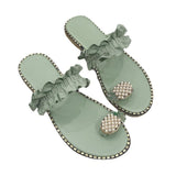 Women Open Toe Sandals Flats Pineapple Fruit Sandals Flat Fashion Large Size Shoes