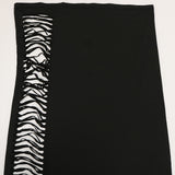 Nina Parker Black Dress plus Size Side Hollow Short Sleeve Dress