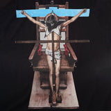GVC T Shirt Cross Portrait Pattern Pure Cotton Loose Short Sleeve T-shirt Men