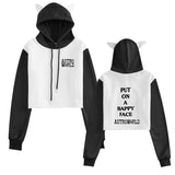 Travis Scott Astroworld Hoodie Autumn and Winter Navel Hooded Color Contrast Sweater