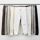 Fog Fear of God Essentials Pant Double Line Letter Reflective Trousers Fleece-Lined High Street Sweatpants