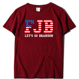 Let's Go Brandon T Shirt Top Women's Letter Print Short-Sleeve T-shirt Women