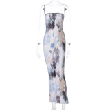 Nina Parker Graffiti Dress Sexy Temperament Skirt