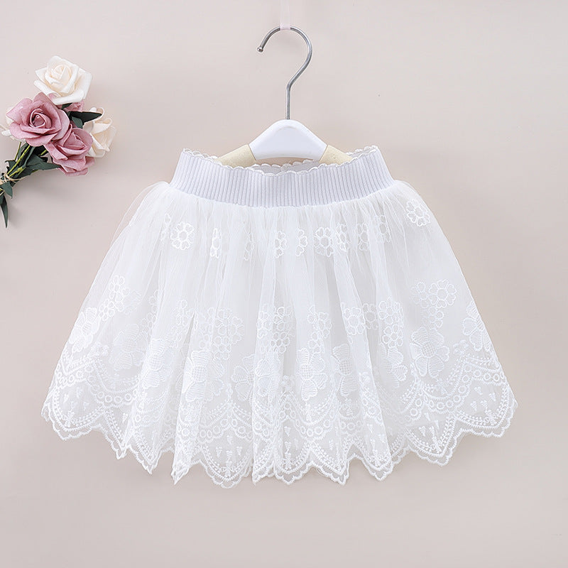 Children Girl Skirts Summer Lace Skirt